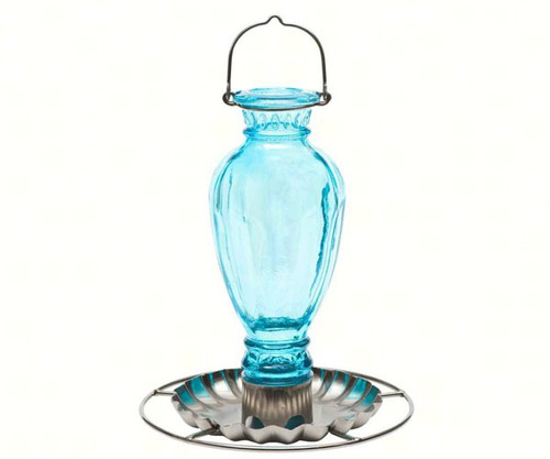 Perky Pet Blue Daisy Vase Vintage Bird Waterer 8136 Attract More Birds With Water