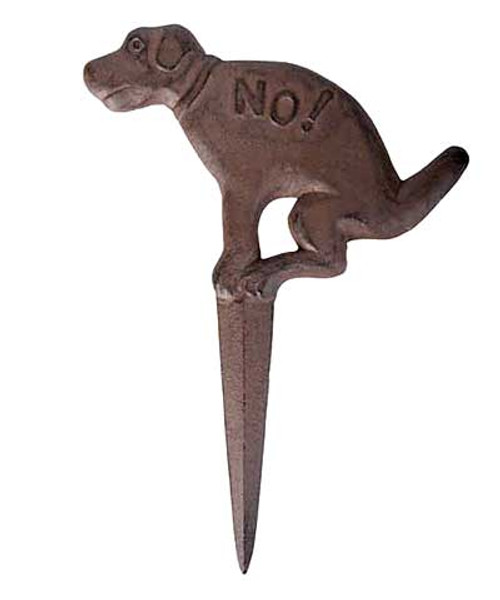 Best For Birds NO! Pooping Antique Rust Cast Iron Yard Sign BFBHB13