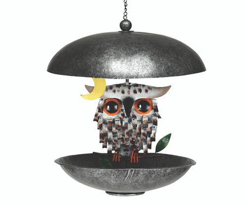 Gift Essentials Snowy Spikey Owl Bistro Birdfeeder GEBLUEG568F