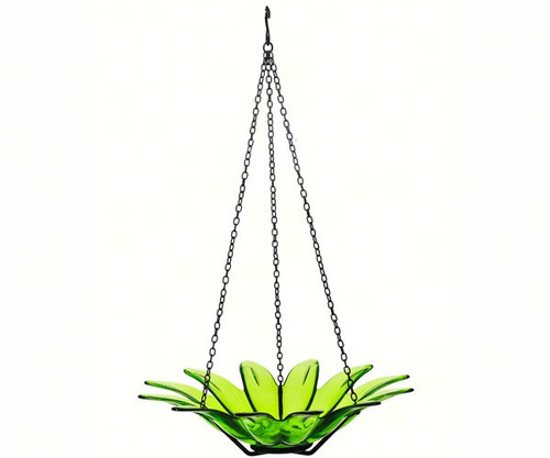 Couronne Co Lime Hanging 8 inch Daisy Birdbath and Bird Feeder COURM35320001