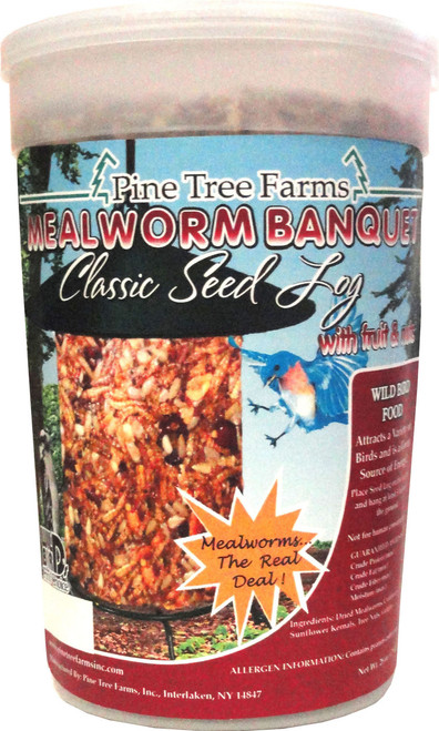 Pine Tree Farms Inc - Mealworm Banquet Classic Log