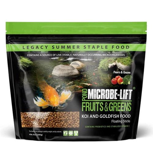 Microbe-Lift Legacy Fruits & Greens Koi Food  4 lbs  8 oz  MLLFGLG