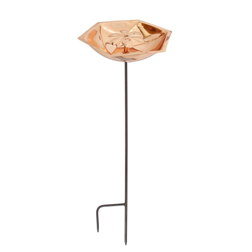 Achla Designs Copper Plated Bowl and Stake, Bee Fountain and Birdbath