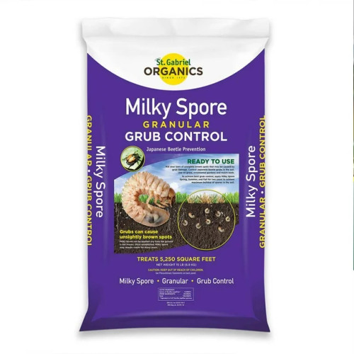 St. Gabriel Organics Milky Spore Granular Japanese Beetle Grub Control, 15 lb