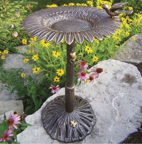 Oakland Living Sunflower Birdbath OAA1259