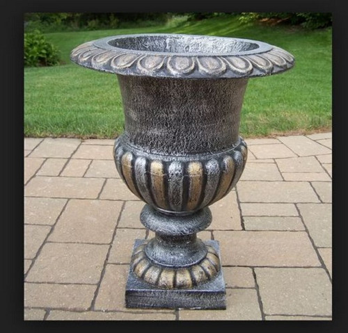 Oakland Living Mississippi Cast Iron Urn Planter 