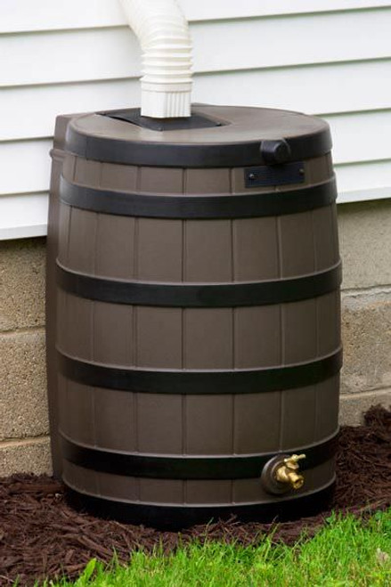 Good Ideas Rain Wizard Rain Barrel with Darkened Ribs 50-Gallon, Assorted Colors