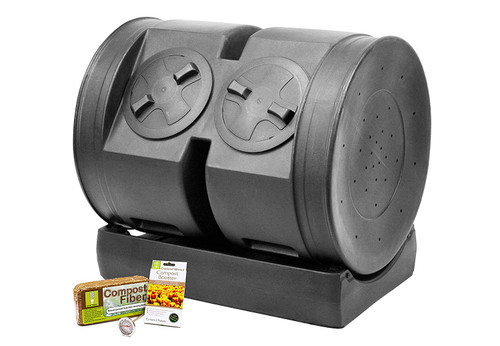 Good Ideas CW-2XS012 Compost Wizard Dual Senior Starter Kit, 11 Cubic Feet