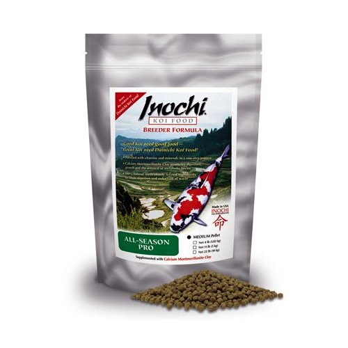 Dainichi Inochi PRO All Season Koi Food  Medium Pellet 4 lbs  1422