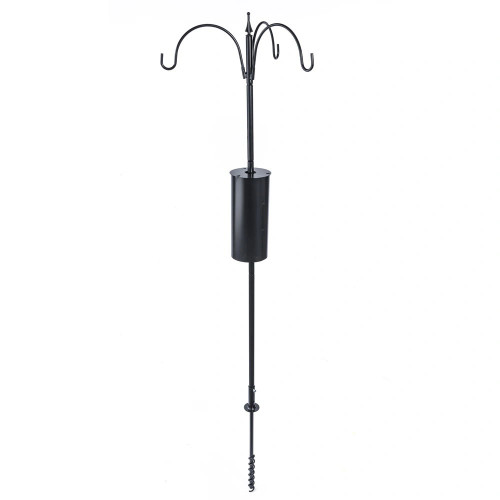 Erva 3 Arm Pole System and Squirrel Baffle With Twist in Ground Socket 60" Tall