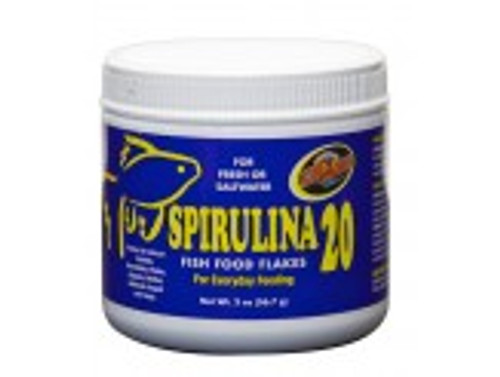 Zoo Med Spirulina 20 Flakes Fish Food 2 oz