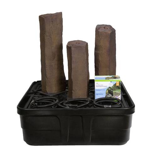 Aquascape Faux Basalt Column Set of 3 Landscape Fountain Kit 78366