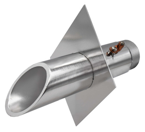 EasyPro Vianti Falls Stainless 2" Round Scupper w/ Diamond Wall Plate SWS2DN