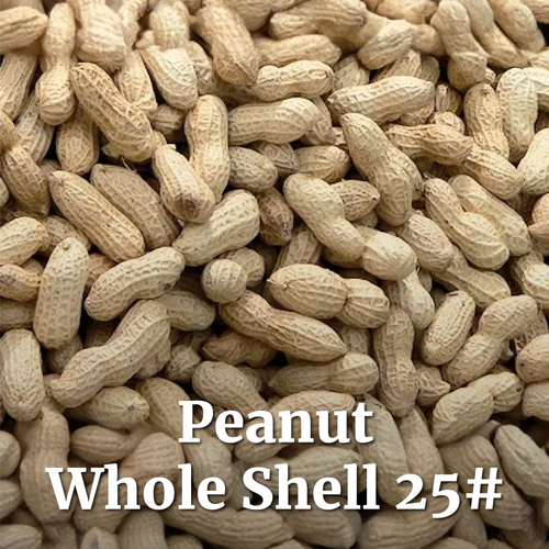 In-Shell Peanuts For Birds, Squirrels, Wild Animal Food, 25 LB. Bag