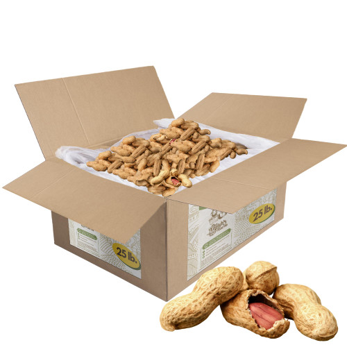 In-Shell Peanuts For Birds, Squirrels, Wild Animal Food, 25 LB. Bag