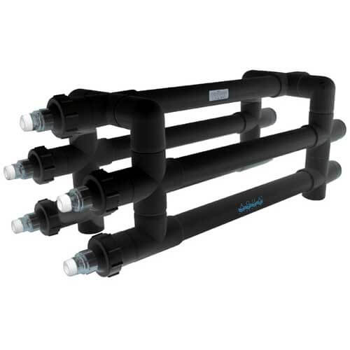 Aqua Ultraviolet 200 watt UV Clarifier - Sterilizer 2" Ports, Black A00203 