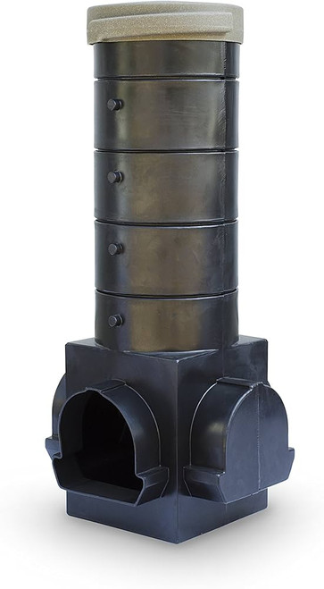 he Aquascape Large Snorkel Vault and Cap provides an easy way to clean wetland filtration systems. Simply lower a pump down into the vault for quick and simple cleaning. Wetland filtration is designed to help strip excess nutrients from the water, tackling issues that commonly plague large-scale water features. The vault also reduces the need for costly and invasive dredging. Four optional ports for Aquascape Large Centipede® Module attachment are included to allow installation in a wide variety of applications. The vault can also be easily retrofitted into existing ponds, and the included cap allows the top of the Snorkel® Vault to be easily concealed and hidden from sight.

Features
Provides an easy way to clean wetland filtration systems
Reduces the need for costly dredging
Included cap is easily disguised
Easily retrofitted into existing systems