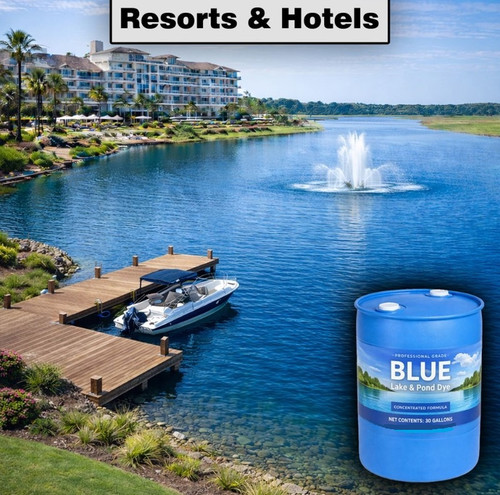 EasyPro Concentrated BLUE Lake Dye Colorant Liquid 30 Gallon Drum ECPD-30G 