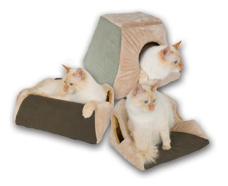 K&H Manufacturing Thermo Kitty Cabin Mocha KH3071
