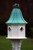 Fancy Home Products Birdhouse Patina Copper Curly Roof BH14-4CP-PC CURLY