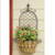 Deer Park Ironworks Finial "X" Wall Basket w/ Coco Liner