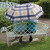 Laura Ashley Couples Umbrella Mitford Check Charcoal Biscuit