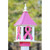 Fancy Home Products Square Bird Feeder Breast Cancer Awareness 10" BF10-SQ-RIBBON