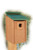Create a bluebird trail in your area with the Audubon Recycled Plastic Bluebird House. This stylish home aids both bluebirds and the environment with its sound design and sturdy construction. A 1.5" diameter entrance hole leads into the spacious chamber, forming a perfect entry for the birds. A mesh panel on the interior of the home rests under the entrance hole, offering a grip for fledglings when it is time for them to leave the nest. A slight overhang on the green roof keeps the interior dry, and small ventilation gaps at the top of the item help the house stay cool. A drainage slot on the base prevents water from accumulating in the box, and the front panel lifts for easy monitoring. Made of 90% post consumer plastic, this sturdy home will not rot, peel, chip, or warp, for a lasting abode. The exterior is textured to evoke the look of actual lumber, and the green roof contrasts the brown house for added interest. Two predrilled holes on the back of the shelter allow it to be post mounted with the two included screws. Foster bluebird populations and reduce waste in landfills using this Recycled Plastic Bluebird House. Made in the USA.