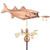 Good Directions Bass with Lure Weathervane - Polished Copper 9602P