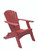 Perfect Choice Furniture Folding Adirondack Chair Cardinal Red OFCF-CR
