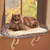 K&H Deluxe Kitty Sill with Bolster Leopard Cat Bed 14" x 24" x 10" KH9097
