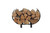 Enclume Small U Shaped Log Rack Indoor /Outdoor Textured Bronze Poder Coat (LR32TB