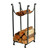 Enclume Sling Fireplace Log Rack Hammered Steel LR2 HS 