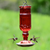 Perky Pet Red Antique Glass Bottle Hummingbird Feeder 8119-2