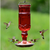 Perky Pet Red Antique Glass 24 oz Bottle Hummingbird Feeder 8119-2