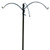Squirrel Stopper Olympic Bird Feeder Pole and Baffle With 3 Hangers Holds 3 Bird Feeders 