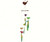 Gift Essentials Rainbow Bird Ring Wind Chime GEBLUEG495