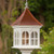 Fancy Home Products 14" Double Window Gazebo Birdfeeder w Bright Copper Roof (BF14-SQ-DW-BC)