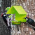 Couroone Metal & Glass Bright Lime Colored Bird Feeder 447200L