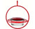 Couronne Co Red Hanging Sphere Hummingbird Feeder with Perch COURM047301R