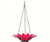 Couronne Co 8 inch Red Hanging Daisy Birdbath and Bird Feeder COURM35320006