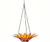 Couronne Co Orange Hanging 8 inch Daisy Birdbath and Bird Feeder COURM35320008