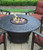 Oakland Living Charleston Aluminum Gas Fire Pit Table and Chairs OAA2749