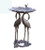 Oakland Living 2 Crane Lily Birdbath OAA1365
Lend a natural touch to the garden path or patio with this eye-catching bird bath, featuring a metal design and crane details.
Features

    Hardened powder coat
    Fade, chip and crack resistant
    Rust free cast aluminum and durable cast iron construction
    Antique Bronze finish
    Easy to follow assembly instructions and product care information
    Stainless steel or brass assembly hardware
    Some assembly required

Overall
    29'' H x 15'' W x 10'' D

Overall Product Weight
    30 lb.