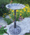 Oakland Living Antique Pewter Lily Birdbath OAA1366 