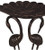 Oakland Living Cast Aluminum Leaf 2 Crane Statue Birdbath PHBA1016
