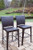 Oakland Living All Weather Elite Resin Wicker 44" Patio Bar Stool (Set of 4)