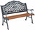 Oakland Living Mississippi Collection Aluminum and Wood Garden Bench