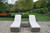 Oakland Living 3 Piece Outdoor Chaise Lounge with Cushion
