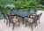 Oakland Living Vanguard 9 Piece Outdoor Patio Dining Set with Cushions